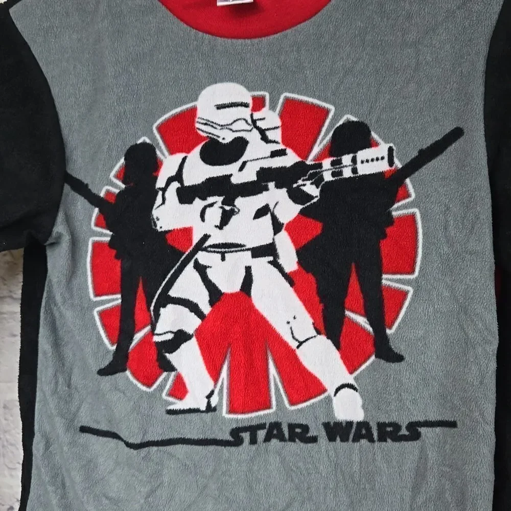 Star Wars Stormtrooper Boys Fleece Pajama Sleep Set 2 Piece Sleepwear Size 10